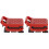 2Pcs Mini De Plástico Para De Bonecas 3