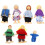 7Pcs Lekhus Dockor Familj Roll Figurer För Barn 10