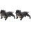 2Pcs Bulldog Djurmodell Skrivbordsdekor 4