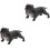 2Pcs Bulldog Djurmodell Skrivbordsdekor 5
