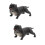 2Pcs Bulldog Djurmodell Skrivbordsdekor 9