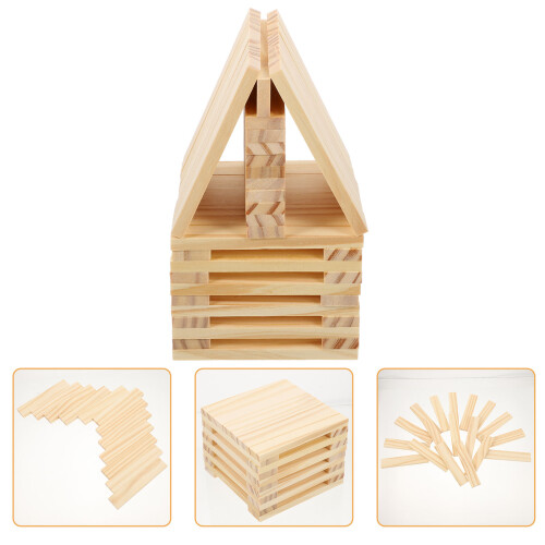 100Pcs Barns Staplingsbalans Leksaker Utbildningsstapling Hjärnträning 2