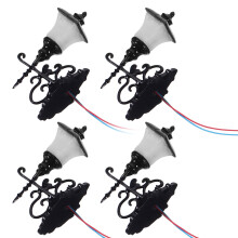 4Pcs Mini Wall Lamps For Diy Sand Table Building