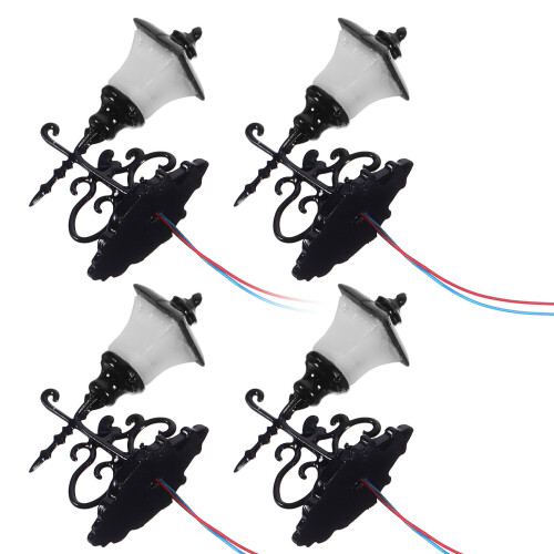 4Pcs Mini Wall Lamps For Diy Sand Table Building