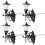 4Pcs Mini Wall Lamps For Diy Sand Table Building 2
