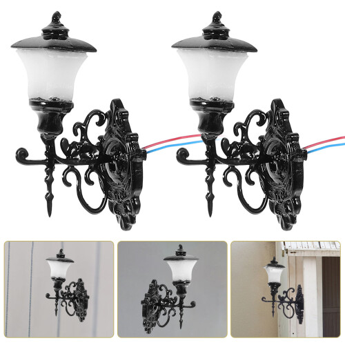 4Pcs Mini Wall Lamps For Diy Sand Table Building 2
