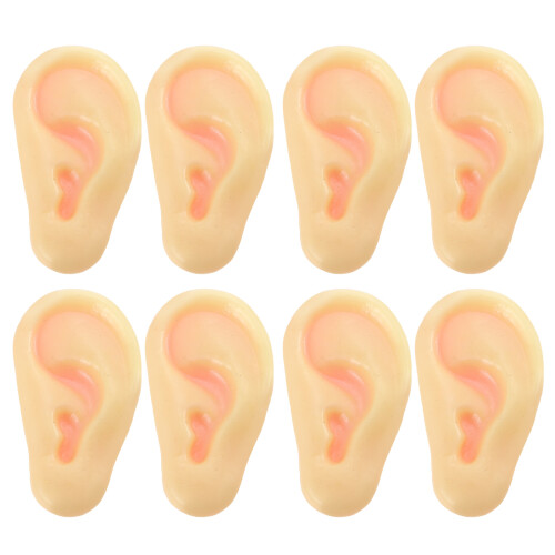 8Pcs Simulation Skrämmande Öronleksaker Högreplik Öronmodeller 1