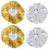 4Pcs Engångs Aluminiumfolie Hårfriseringstäcken Vattentät Elastiskt 4
