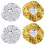 4Pcs Engångs Aluminiumfolie Hårfriseringstäcken Vattentät Elastiskt 2