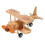 Biplane Trämodell Helikopter Modellflygplan För Skrivbord 5