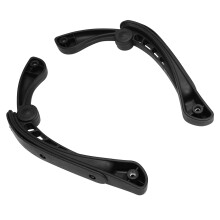 1 Par Stolarmstödsaccessoarer Rörlig Handtag Svart