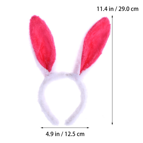 Plush Kaninöron Hårband Och Rosa 2