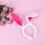 Plush Kaninöron Hårband Och Rosa 7