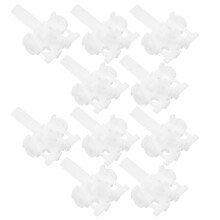 10Pcs Vertikalpersiennreparationskit – Vit Delar, Reglagestänger
