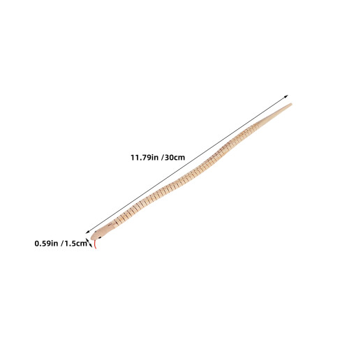 5Pcs Oavslutade Träormar: Vinklig Ledad Ormlek – DIY 30 Cm 2