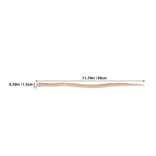 5Pcs Oavslutade Träormar: Vinklig Ledad Ormlek – DIY 30 Cm 1