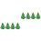 8 Stuks Gekleurde Plastic Kerstboom Speelgoed 4