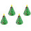 8 Stuks Gekleurde Plastic Kerstboom Speelgoed 8