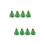 8 Stuks Gekleurde Plastic Kerstboom Speelgoed 7