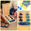 Set Mancala Brädspel Vikbar Lekgods 11