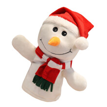 1 St Julnalle Fingertoy Pupptoy Mini Fingerleksak (Vit)