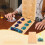 Set Mancala Brädspel Vikbar Lekgods 9