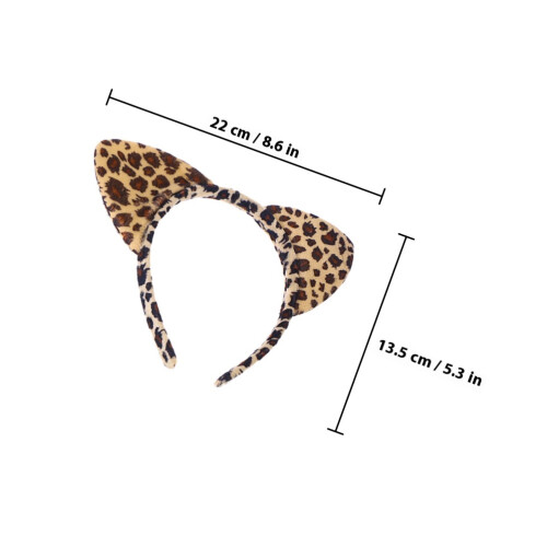 6Pcs Cat Ear Hair Hoops Tie Svansdans Kostymaccessoar 1