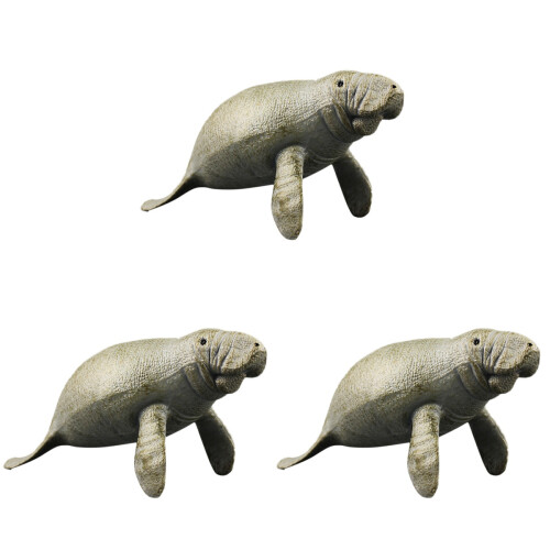 3St Realistiska Ocean Figurer För Barns Olivgrön 1