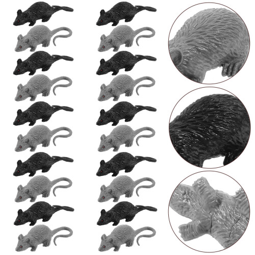 20Pcs Simulerad Musmodell Skrämmande Skämtleksak För Halloween 2