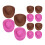 60St Plast Mini Hatt, Miniatyr Cowboyhatt För Dockor, DIY 9