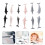 12Pcs Mini Simuleringsdelfinmodeller Plast Utbildningsmodell 3