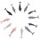 12Pcs Mini Simuleringsdelfinmodeller Plast Utbildningsmodell 2