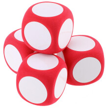 4Pcs Skrivbara Tärningar 6 Cm För Klassrumspel