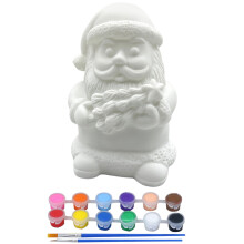 1 Set Av Jul Olackad Santa Claus Figur Diy Tom Vinyl Pigment