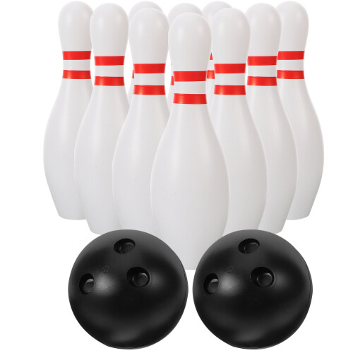 One Set Children's Plastic Bowling Ball Toy Game 1
