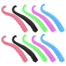 10Pcs Plast Fingertoppslektyg Bläckfisk Tjugfoting Fingerdockor
