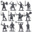 Mini Figuriner Sandbordssoldater Medeltida 200 Pcs 10