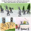 Mini Figuriner Sandbordssoldater Medeltida 200 Pcs 9