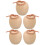 5Pcs Trääpple Miniatyrmålning Ofärgat Äpple Tillbehör 1
