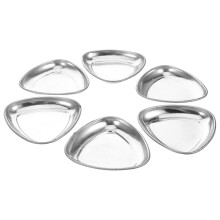6St Metal Små Färgskålar För Modellmålning, Rund Palett För Oljefärg