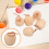 5Pcs Trääpple Miniatyrmålning Ofärgat Äpple Tillbehör 6