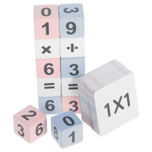 1 Set Matematikleksaker För Multiplikation Och Division Kubar Och Kort