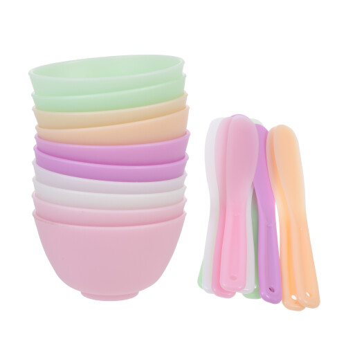 20Pcs Ansiktsmask Blandskålar Med Käpp 1