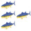 4Pcs Simulation Fiskfigur Leksak För Barn 9