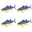 4Pcs Simulation Fiskfigur Leksak För Barn 7