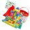 Holzbausteine, buntes Alphabet in Fassform, 3