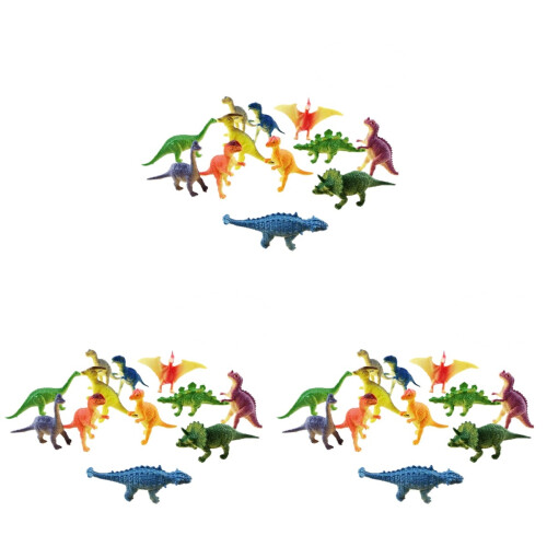 36 Delar Dinosaurier Leksakssats I Plast För Barn 1