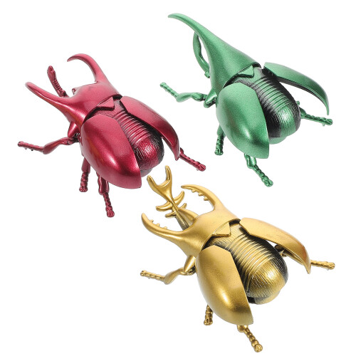 3Pcs Realistiska Bettleleksaker För Barn, Halloweendekoration
