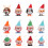 8Pcs Vinds Tomte Leksaker Jul Present 10
