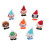8Pcs Vinds Tomte Leksaker Jul Present 6